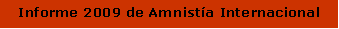 Cuadro de texto: Informe 2009 de Amnist�a Internacional
