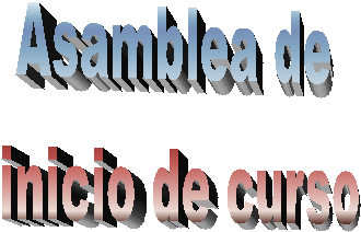 Asamblea de 
inicio de curso