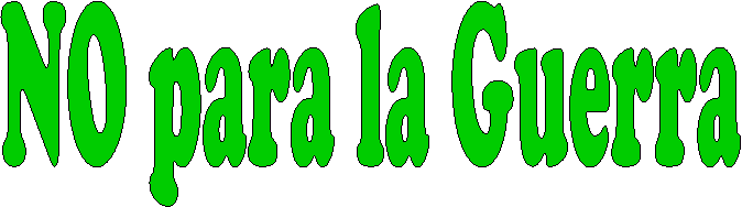 NO para la Guerra